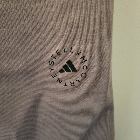 Stella McCartney (Adidas) Roll Top Pants Size Medium Dark Mushroom Taupe - Picture 6 of 14